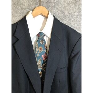 Executive Collection Blazer 48R Blue Wool Suit Coat Jacket Business Casual USA
